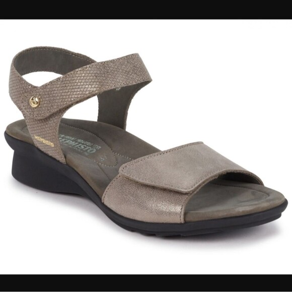 Mephisto Pattie Comfort Sandal Taupe Gold Size 41 - Picture 1 of 16